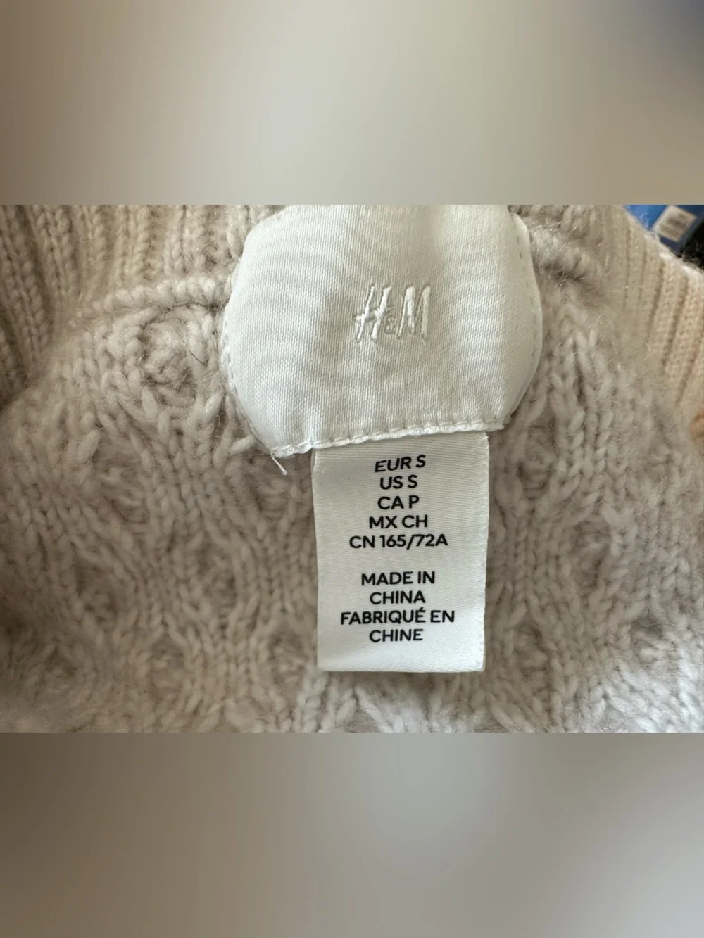 H&M Ivory Cable Knit Mini Skirt - Picture 5 of 6